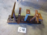 GOOD PEXTO STAKE PLATE WITH 5 STAKE ANVILS WOW 6 PIECE SET ALL FOR 1 BID