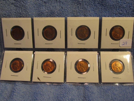 8-1946S LINCOLN CENTS BU