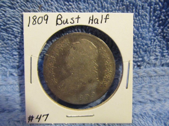 1809 BUST HALF VG