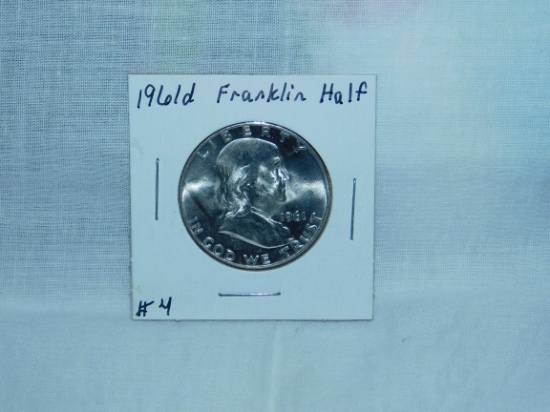 1961D FRANKLIN HALF BU