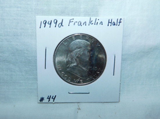 1949D FRANKLIN HALF (A SEMI KEY) BU