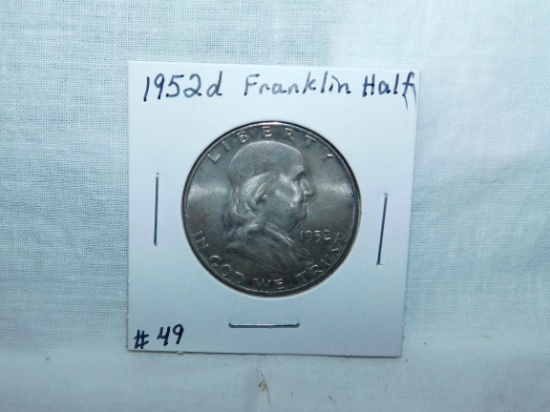 1952D FRANKLIN HALF BU FBL