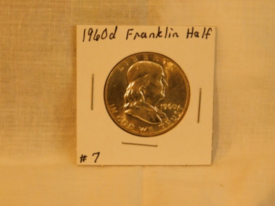 1960D FRANKLIN HALF BU