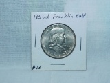 1950D FRANKLIN HALF UNC