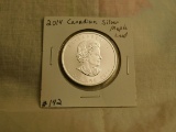 2014 CANDIAN SILVER MAPLE LEAF BU