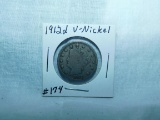 1912D V-NICKEL F+