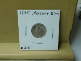 1945 MERCURY DIME BU