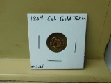 1854 CALIFORNIA GOLD TOKEN UNC