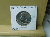 1957D FRANKLIN HALF BU