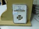 1945D MERCURY DIME NGC MS65