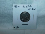 1936S BUFFALO NICKEL AU