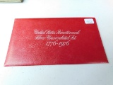 1976 3-PIECE SILVER MINT SET IN RED ENVELOPE