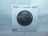 1949S FRANKLIN HALF (THE KEY DATE) AU+