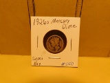 1926S MERCURY DIME VG