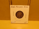 1931D MERCURY DIME VF