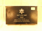 2002 OLYMPIC SALT LAKE CITY SILVER DOLLAR IN HOLDER BU