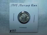 1944 MERCURY DIME BU