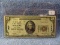 1929 $20. NATIONAL CURRENCY NOTE WHEELING, WV. AU