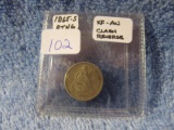 1865S SEATED DIME XF-AU RARE