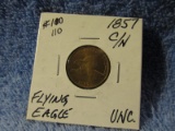 1857 FLYING EAGLE CENT C/N UNC