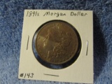 1891S MORGAN DOLLAR (RAINBOW TONING) BU