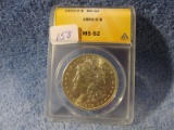 1902O MORGAN DOLLAR ANACS MS62