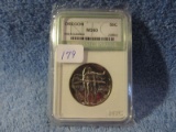 1926S OREGON TRAIL COM. HALF IN NTC HOLDER