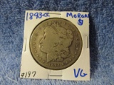 1893CC MORGAN DOLLAR VG