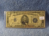 1934C $5. SILVER CERTIFICATE F