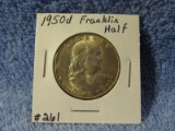 1950D FRANKLIN HALF BU