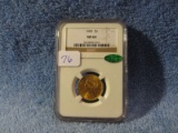 1900 $5. LIBERTY GOLD NGC MS64 WITH CAC STICKER