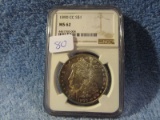 1890CC MORGAN DOLLAR NGC MS62