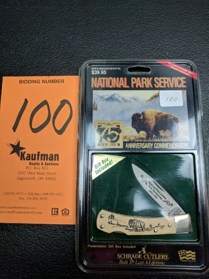 Schrade National Park Service Pocket knife - 75th Anniversary Commerative