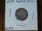 1858 SEATED DIME VF