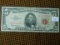 1963 $5. RED SEAL NOTE XF