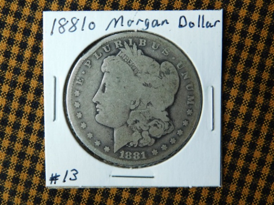 1881O MORGAN DOLLAR VG