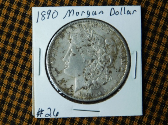 1890 MORGAN DOLLAR (RESIDUE) UNC