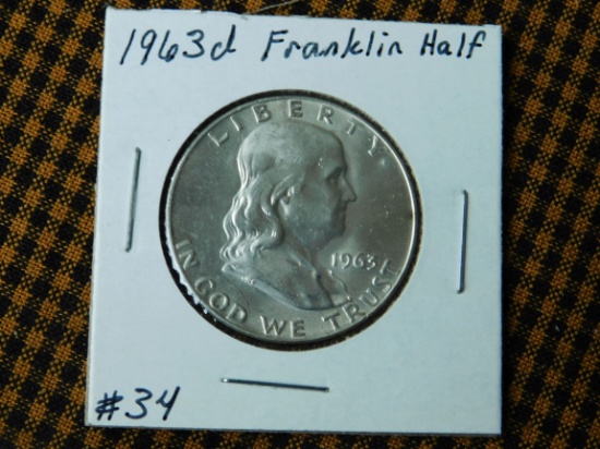 1963D FRANKLIN HALF BU