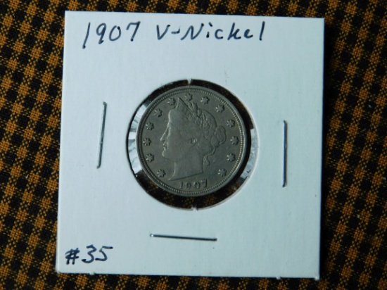 1907 V-NICKEL VF+