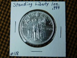 STANDING LIBERTY 1-OZ. .999 SILVER ROUND