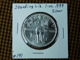 STANDING LIBERTY 1-OZ. .999 SILVER ROUND