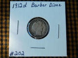 1912D BARBER DIME XF