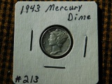 1943 MERCURY DIME BU FB