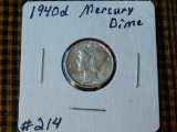 1940D MERCURY DIME (SHARP) BU