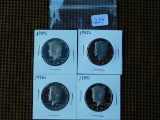 1984S,85S,86S,87S, KENNEDY HALVES (4-COINS) PF