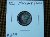 1921 MERCURY DIME (A SEMI KEY) F