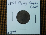 1857 FLYING EAGLE CENT F