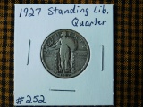 1927 STANDING LIBERTY QUARTER VF