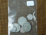 8 SILVER WORLD COINS INCLUDING 3-CANADIAN 5-CENT PIECES