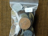 BAG OF MISC. WORLD COINS